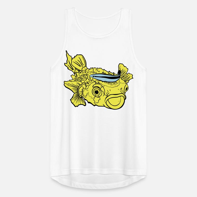 Igelfisch Kugelfisch Putzerlippfisch Männer Tank Top atmungsaktiv