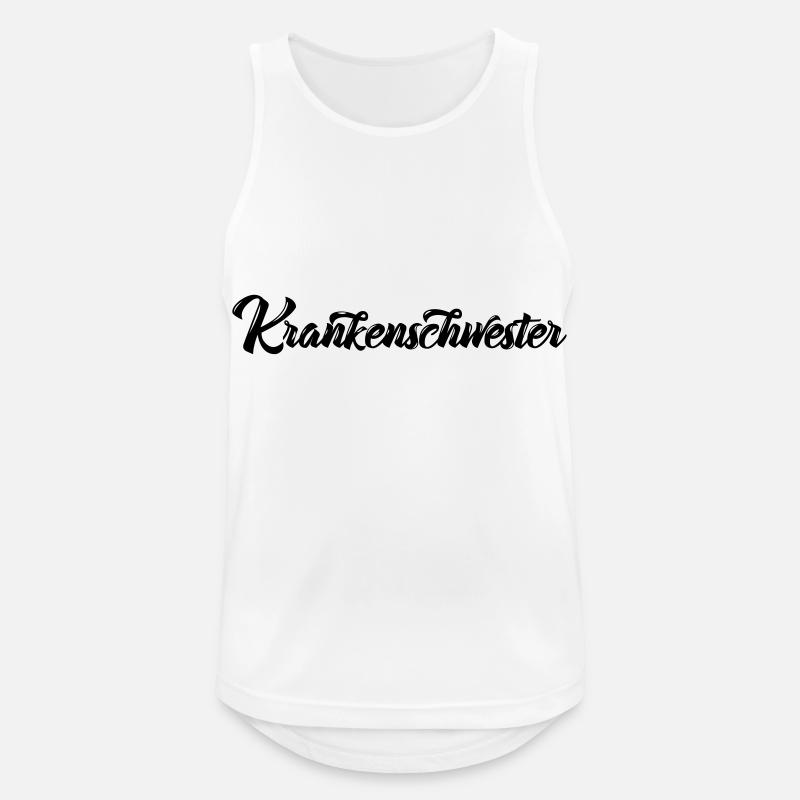 Krankenschwester - Männer Tank Top atmungsaktiv - Weiß