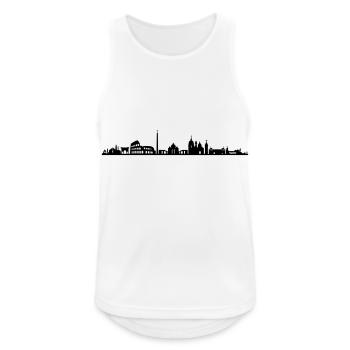 Skyline - Rom - Männer Tank Top atmungsaktiv - Weiß - Vorne - Nick (188cm)