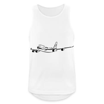 Avion - Débardeur respirant Homme - blanc - Devant - Nick (188cm)