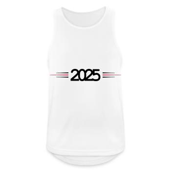 2025 Stroke - Men's Breathable Tank Top - white - Front - Nick (188cm)