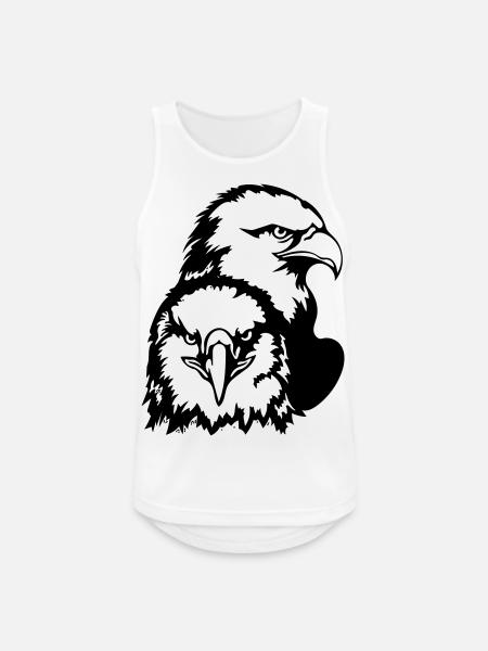 Eagles - Men's Breathable Tank Top - white