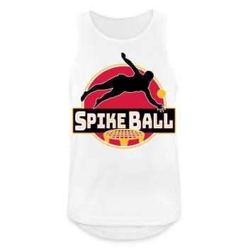 Farbe änderbar-Roundnet Spikeball Spikeballspieler - Männer Tank Top atmungsaktiv - Weiß - Vorne - Nick (188cm)