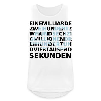 40 years in seconds 2 - Men's Breathable Tank Top - white - Front - Nick (188cm)