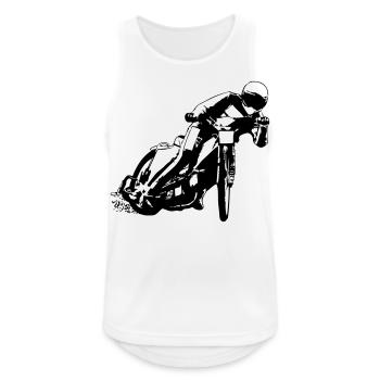 Speedway Racer - Men's Breathable Tank Top - white - Front - Nick (188cm)