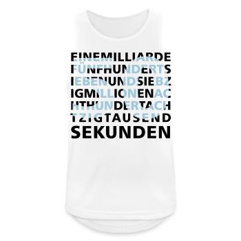 50 years in seconds 2 - Men's Breathable Tank Top - white - Front - Nick (188cm)
