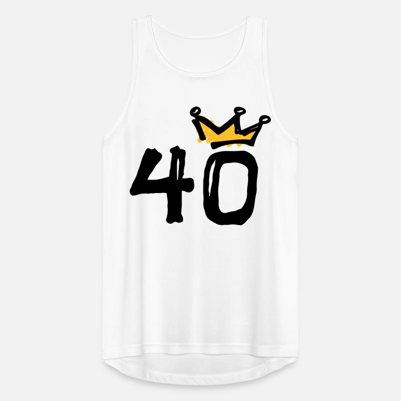 40. Geburtstag Krone Männer Tank Top atmungsaktiv
