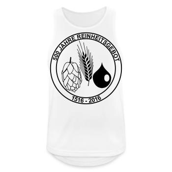 500 Jahre Reinheitsgebot 1516 - 2016 - Männer Tank Top atmungsaktiv - Weiß - Vorne - Nick (188cm)