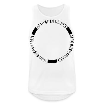 Made in Germany - Männer Tank Top atmungsaktiv - Weiß - Vorne - Nick (188cm)