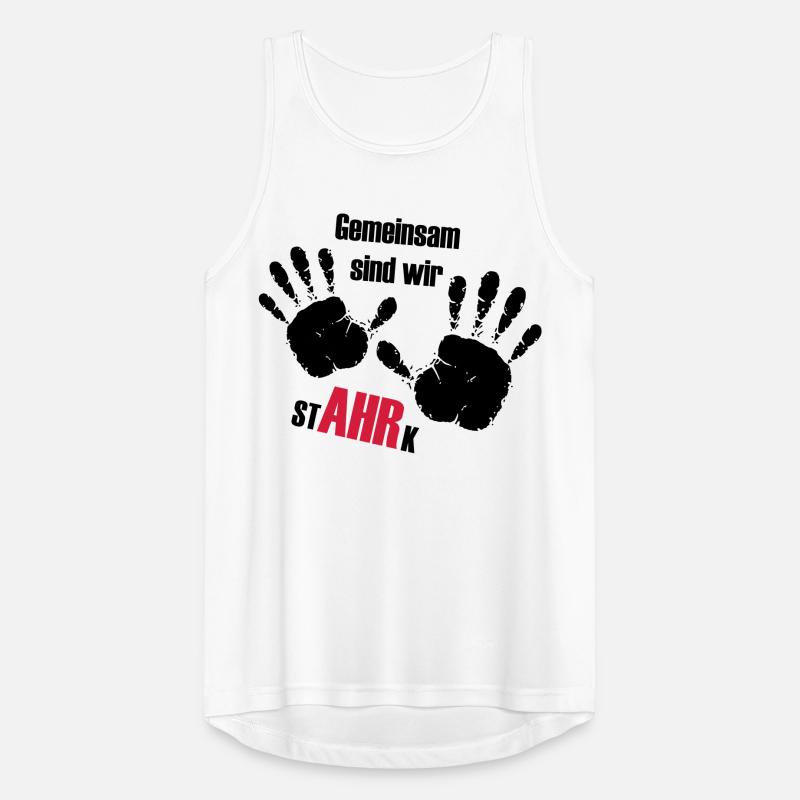 We AHR together | Ahrtal Hochwasser SolidAHRität Männer Tank Top atmungsaktiv