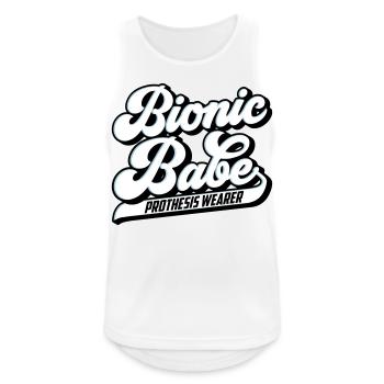 Bionic Babe | Prosthesis | Colors can be changed - Men's Breathable Tank Top - white - Front - Nick (188cm)