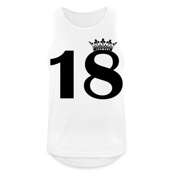 18 crowns - Men's Breathable Tank Top - white - Front - Nick (188cm)