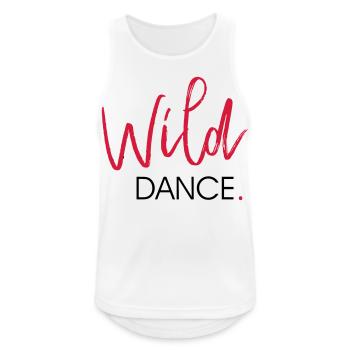 Danse sauvage - Danse shirt - Débardeur respirant Homme - blanc - Devant - Nick (188cm)