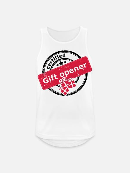 Certified gift opener - Men's Breathable Tank Top - white