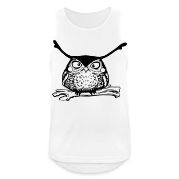Hoernereule - Men's Breathable Tank Top - white - Front - Nick (188cm)