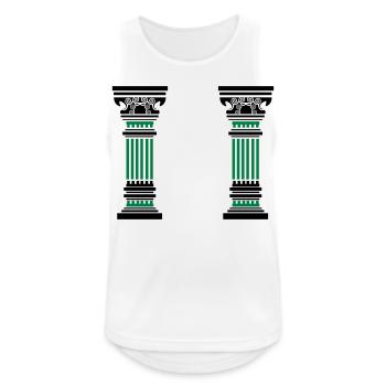 antike säule 2 - Männer Tank Top atmungsaktiv - Weiß - Vorne - Nick (188cm)