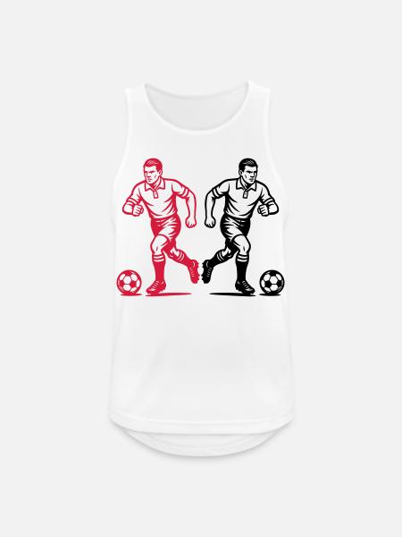 Fussball Verein Team - Männer Tank Top atmungsaktiv - Weiß