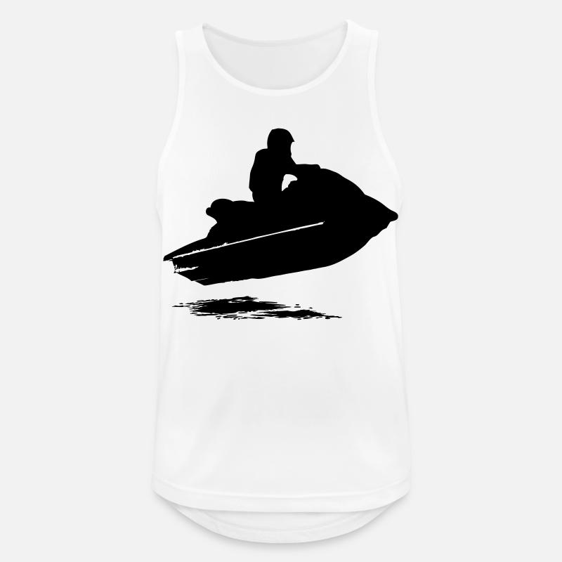 Jetski - Jet-Ski - Wassermotorrad - Jetboot - Männer Tank Top atmungsaktiv - Weiß