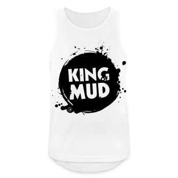 King of Mud - Men's Breathable Tank Top - white - Front - Nick (188cm)