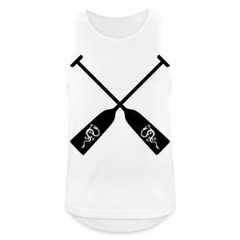 Dragon Boat Paddle for all Dragon Boat Drivers - Men's Breathable Tank Top - white - Front - Nick (188cm)