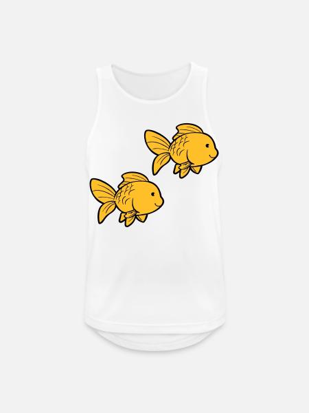 Fish Goldfish - Men's Breathable Tank Top - white