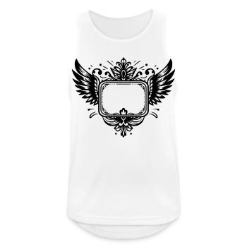 Engelsflügel Rahmen - Männer Tank Top atmungsaktiv - Weiß - Vorne - Nick (188cm)
