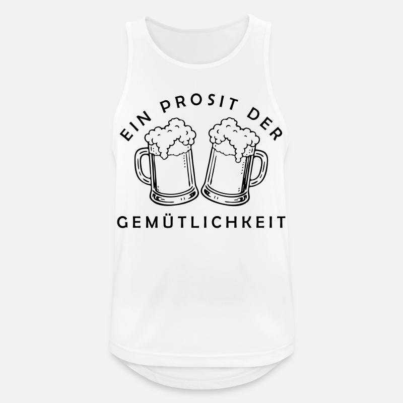Bier - Ein Prosit der Gemütlichkeit - Men's Breathable Tank Top - white