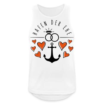 hafen der ehe herzen - Männer Tank Top atmungsaktiv - Weiß - Vorne - Nick (188cm)