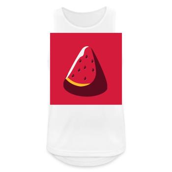 Watermelon - Men's Breathable Tank Top - white - Front - Nick (188cm)