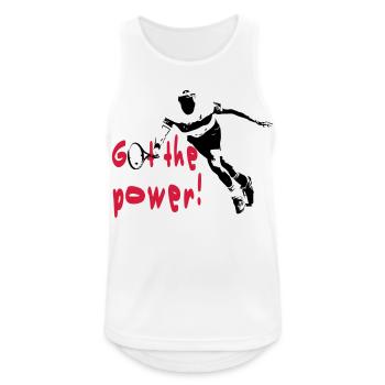 Tennis - Männer Tank Top atmungsaktiv - Weiß - Vorne - Nick (188cm)