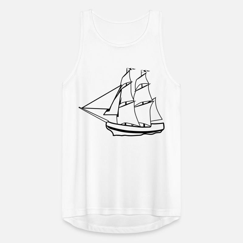 sail sailing ship old ship Men's Breathable Tank Top