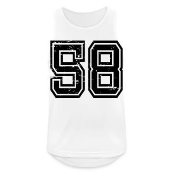 58 Sivas used look - Männer Tank Top atmungsaktiv - Weiß - Vorne - Nick (188cm)
