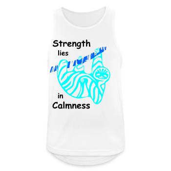 Sloth Calmness - Men's Breathable Tank Top - white - Front - Nick (188cm)