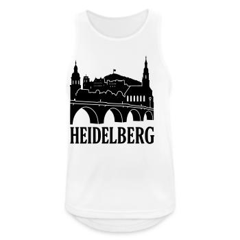 Heidelberg Silhouette - Men's Breathable Tank Top - white - Front - Nick (188cm)