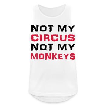 Not my circus, not my monkeys - Men's Breathable Tank Top - white - Front - Nick (188cm)