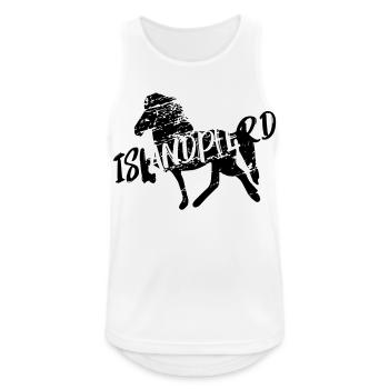 Icelandic Horse: Islandpferd Pferd Pony Merch - Männer Tank Top atmungsaktiv - Weiß - Vorne - Nick (188cm)
