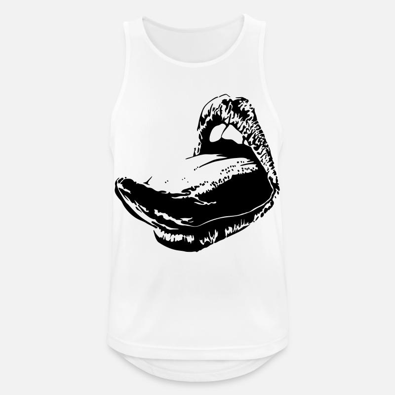 weibliche Sprache - Männer Tank Top atmungsaktiv - Weiß