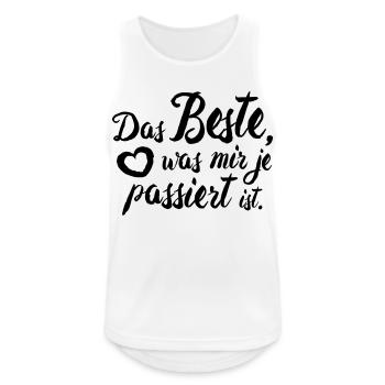 Du bist das Beste! - Männer Tank Top atmungsaktiv - Weiß - Vorne - Nick (188cm)