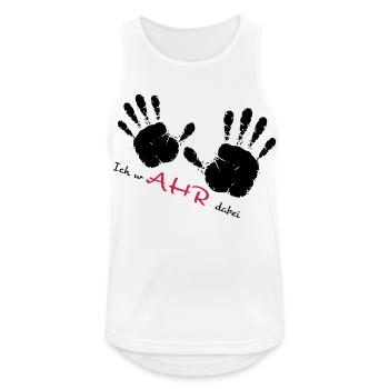 We Ahr Together - solidAHRität - - Männer Tank Top atmungsaktiv - Weiß - Vorne - Nick (188cm)
