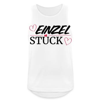 Einzelstück - Männer Tank Top atmungsaktiv - Weiß - Vorne - Nick (188cm)