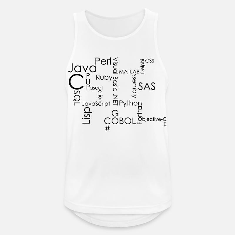Programming - Men's Breathable Tank Top - white