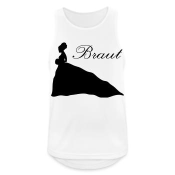 braut - Männer Tank Top atmungsaktiv - Weiß - Vorne - Nick (188cm)