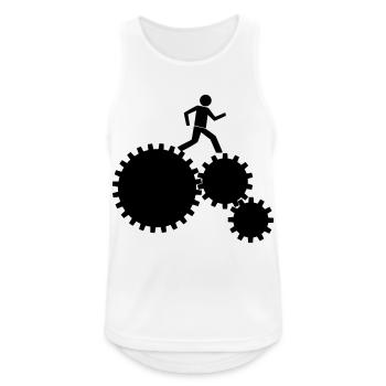 Workers in the clockwork! - Men's Breathable Tank Top - white - Front - Nick (188cm)