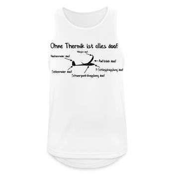 Segelflugzeug Segelfliegen Segelflieger - Männer Tank Top atmungsaktiv - Weiß - Vorne - Nick (188cm)