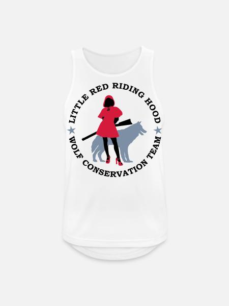 Wolf conservation team - Men's Breathable Tank Top - white