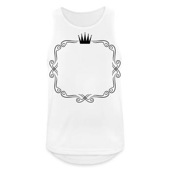 rahmen ornamente krone - Männer Tank Top atmungsaktiv - Weiß - Vorne - Nick (188cm)