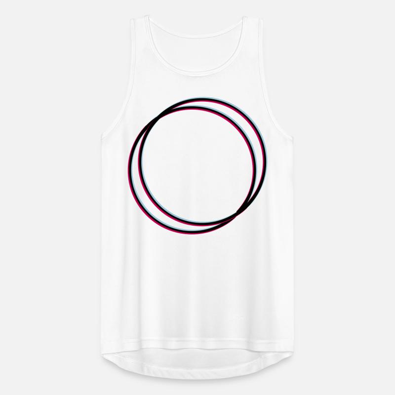 2 circles 3D Men's Breathable Tank Top