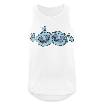 2 Crazy Friends - Men's Breathable Tank Top - white - Front - Nick (188cm)