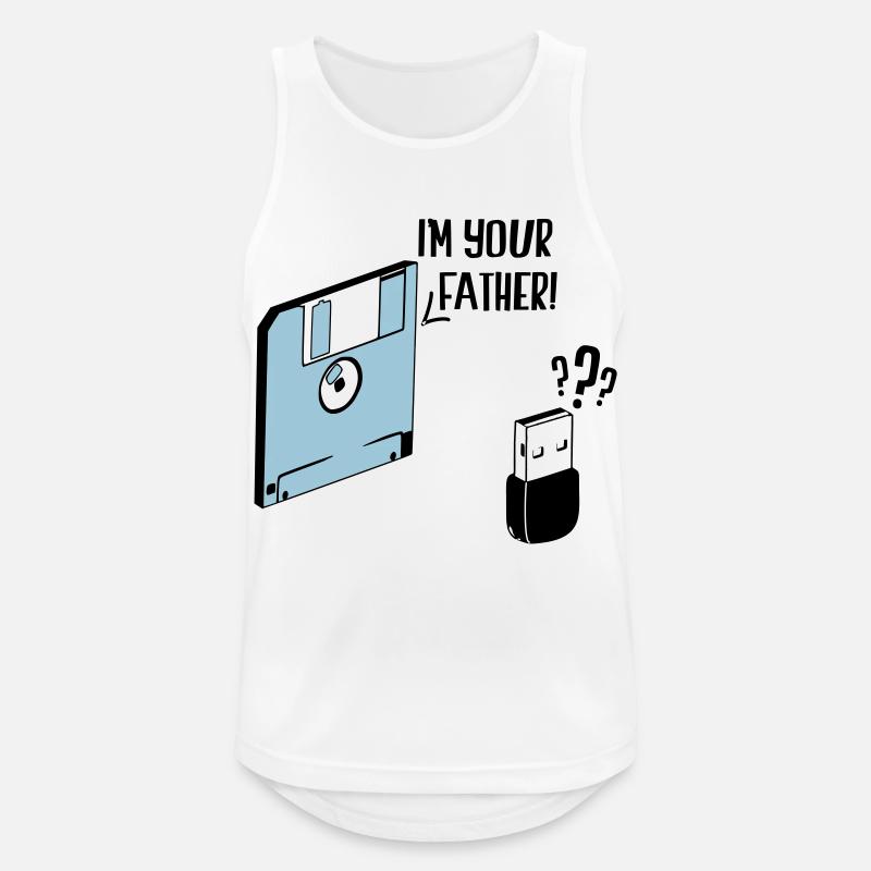 Ich bin dein Vater - Männer Tank Top atmungsaktiv - Weiß