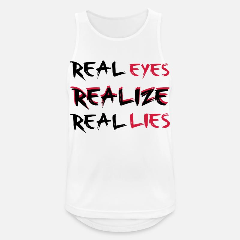 Realize - Men's Breathable Tank Top - white